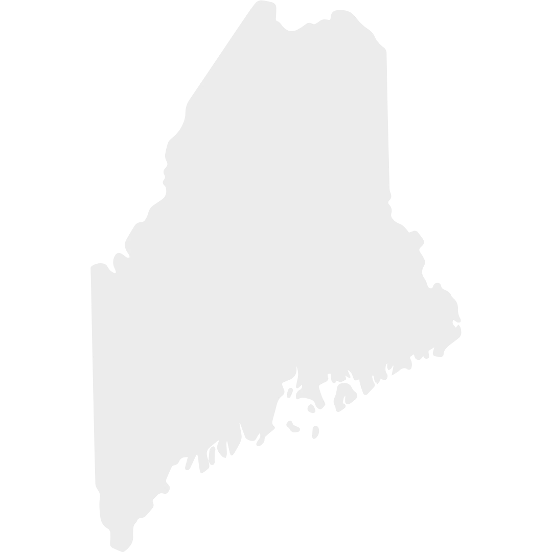 10 Maine state outline