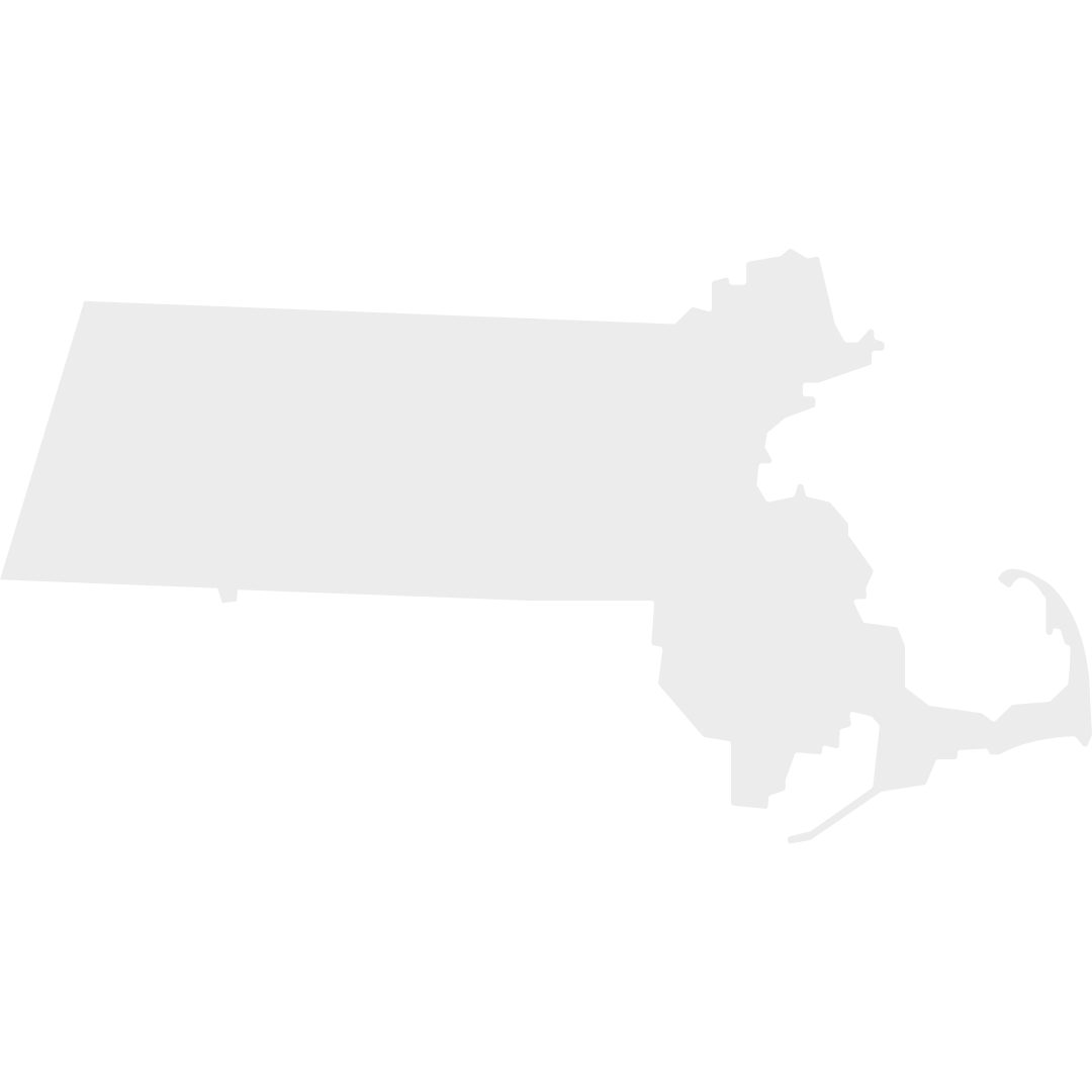 12 Massachusetts state outline