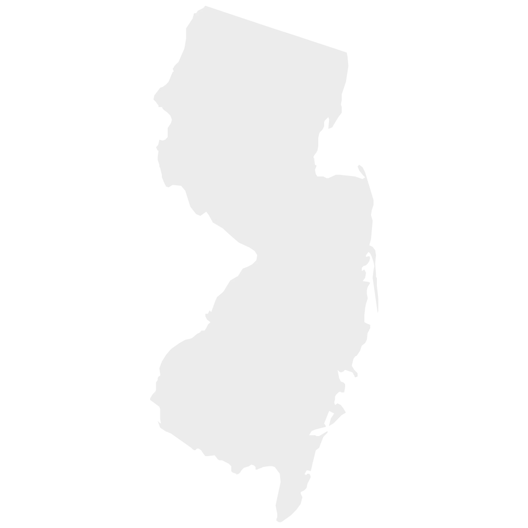15 New Jersey state outline
